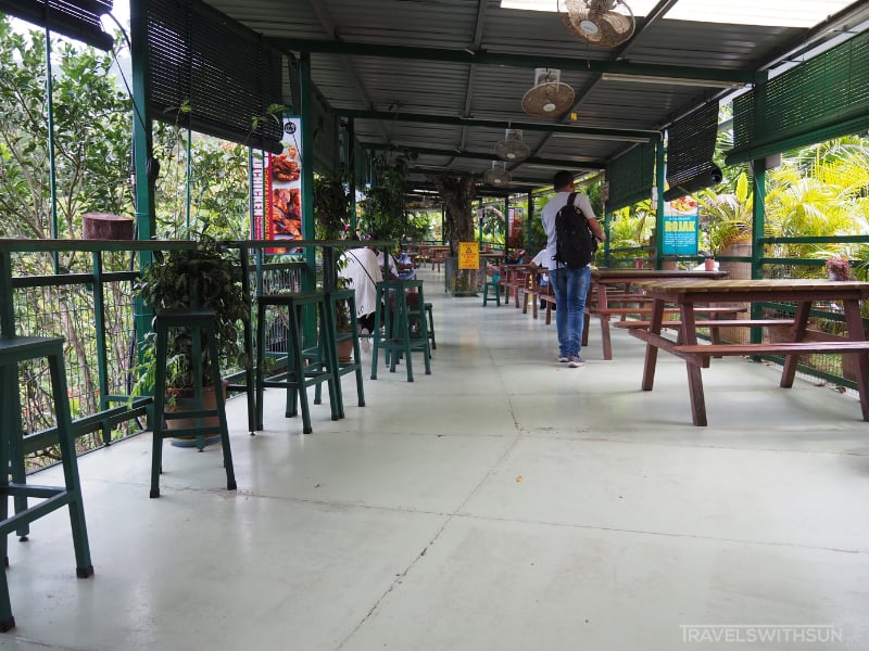 Seating At The Viewing Deck Of Tropical Fruit Farm In Penang