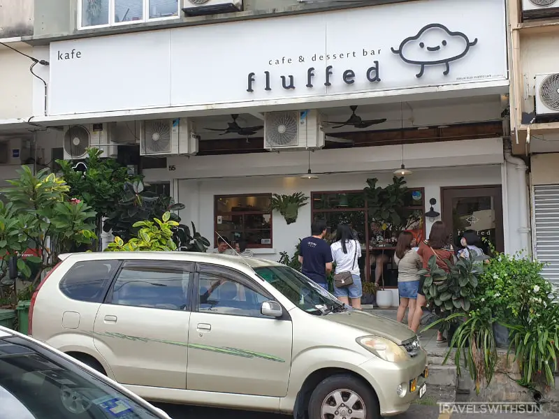 Shopfront Of Fluffed Cafe At Paramount Garden In Petaling Jaya