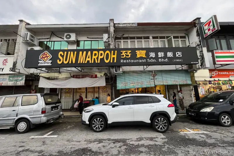 Shopfront Of Sun Marpoh Restaurant, Ipoh