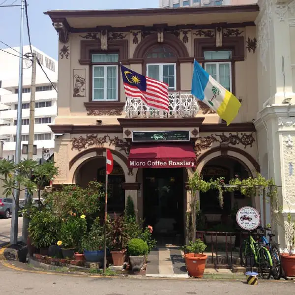 Shopfront of siTigun Micro Coffee Roastery In Georgetown, Penang