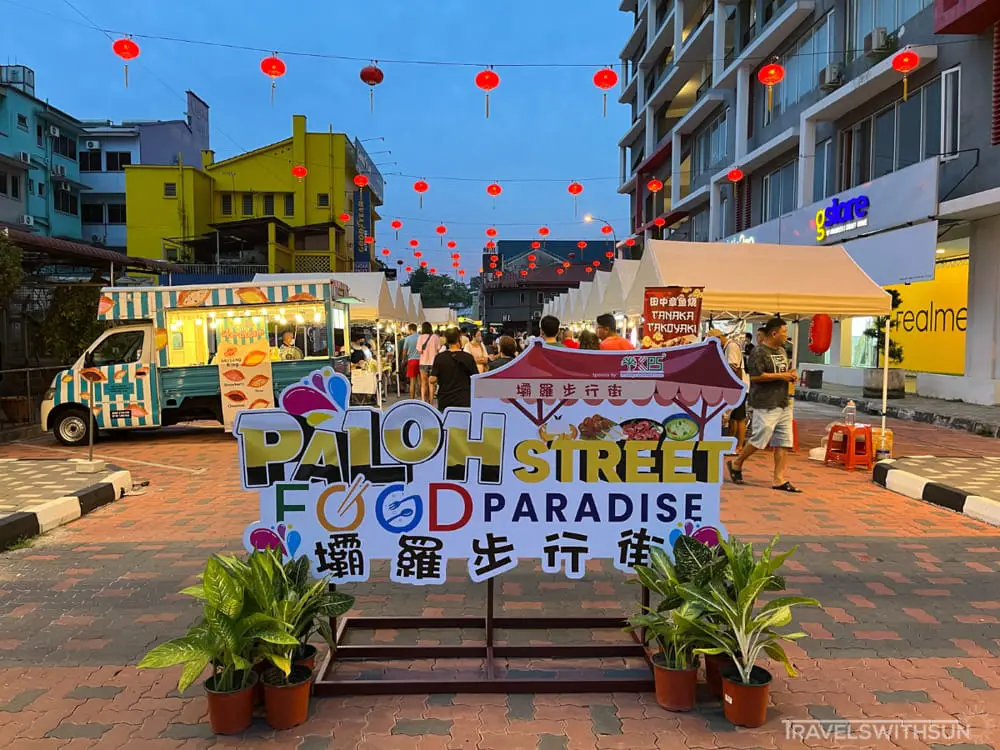 Signage For Paloh Street Food Paradise In Ipoh