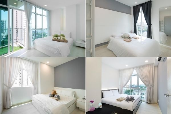 Simple And Tidy Bedrooms At Straits Garden Suites