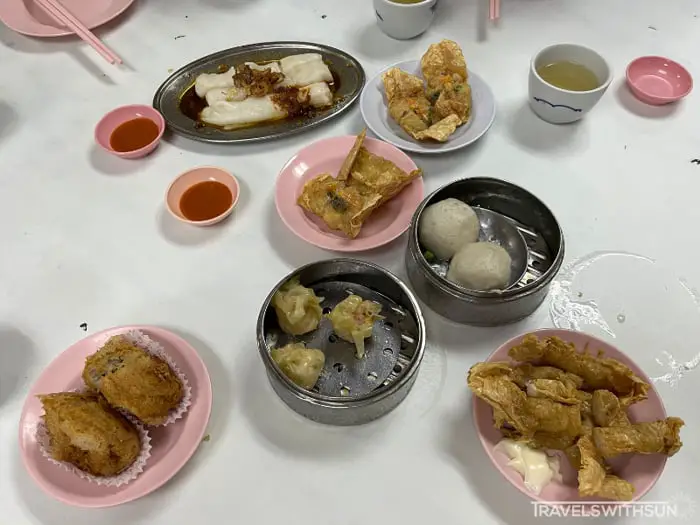 Some Of The Available Dim Sum At Ming Court Hong Kong Dim Sum Restaurant