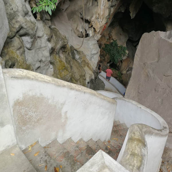 Stairs Up To The Hill At Perak Cave Temple
