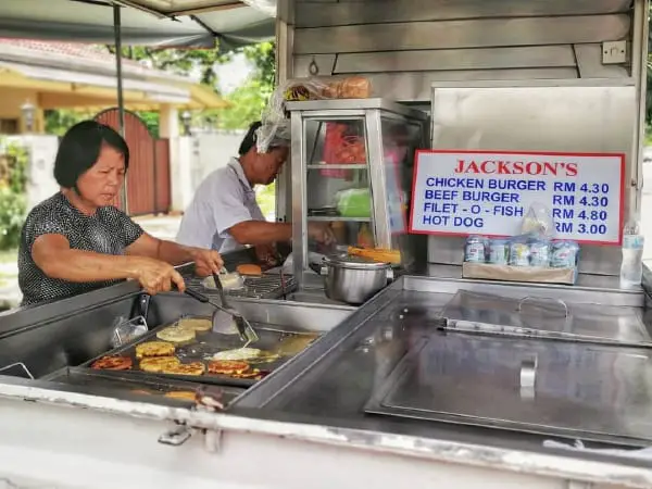 Stall Of Jackson's Burger At Petaling Jaya