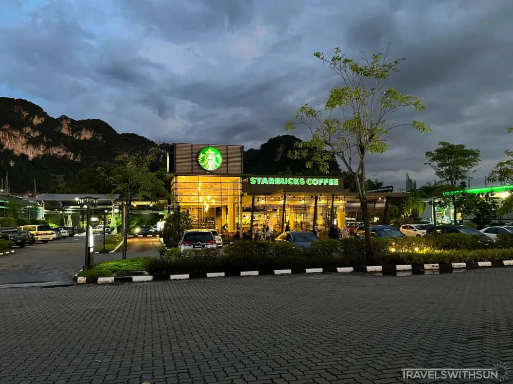 Starbucks Coffee - Tambun Branch In The Late Evening