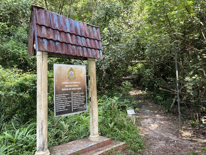 Start Of The Muka Head Lighthouse Trail On Monkey Beach At Penang National Park
