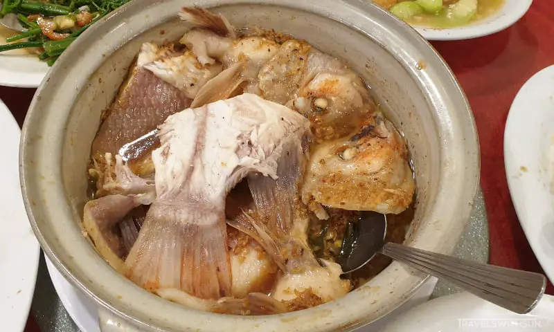 Steamed Claypot Fish At Jeff Lee Kitchen