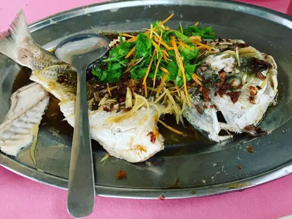 Steamed Fish At Weng Kee Seafood Restaurant, Sekinchan