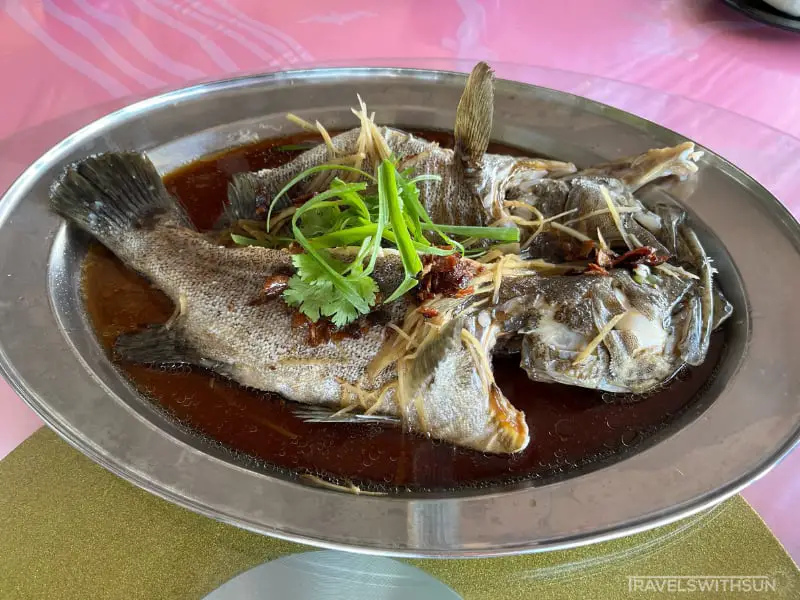 Steamed Grouper At Rasa Sayang Seafood Restaurant In Kuala Sepetang