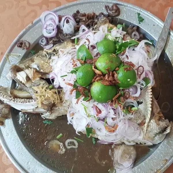 Steamed Grouper Fish Head At Fish Head Sekinchan Seafood Restaurant