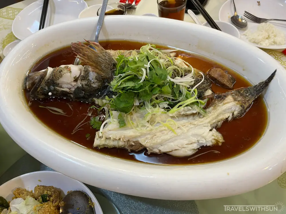 Steamed Soon Hock Fish At Restoran Makanan Laut Crab House