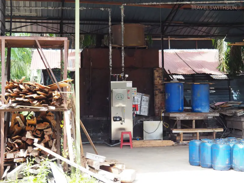 Steaming Setup For The Soil Mix At Wonder Farm Mushroom In Taiping