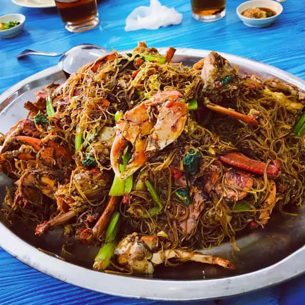 Stir Fried Bihun With Crab At Restoran Makanan Laut Ah Poh