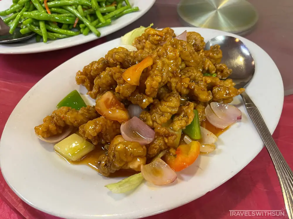Sweet And Sour Mantis Prawns At Sam Poh Restaurant In Tambun