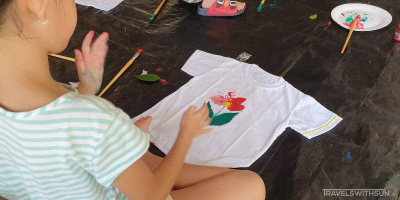 T-shirt Painting At The Little Habitat Camping Site In Bentong