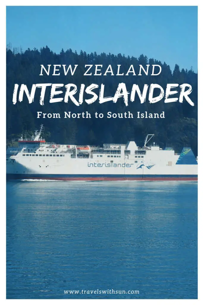 Taking the Interislander ferry from North to South island, New Zealand