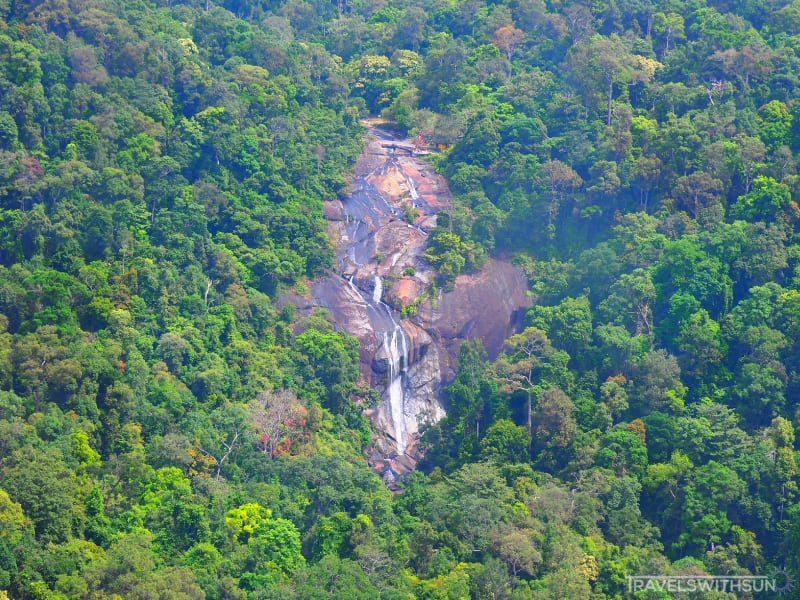 Telaga Tujuh Waterfall Seen During The Langkawi Sky Cab Ride