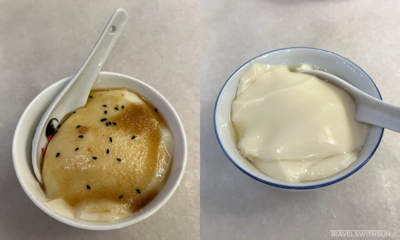 怡保鼎丰潮州豆腐花店的潮州和原味豆腐花