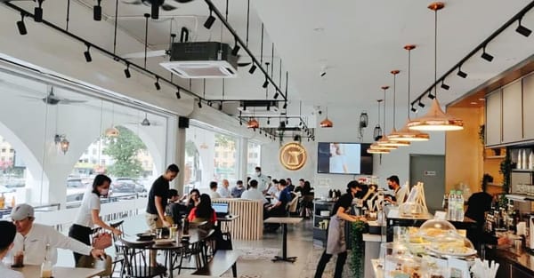The Bright Interior Of Copper Pot Cafe At Subang Jaya