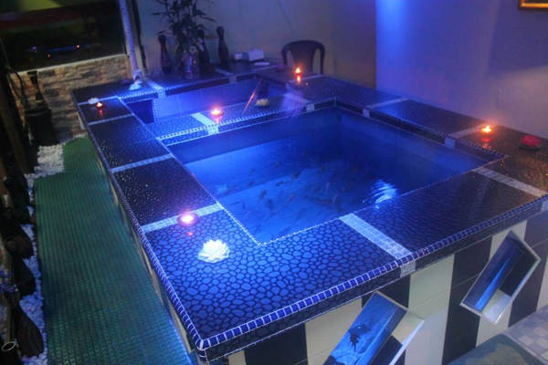 The Fish Pools At Relax Massage And Fish Spa, Penang