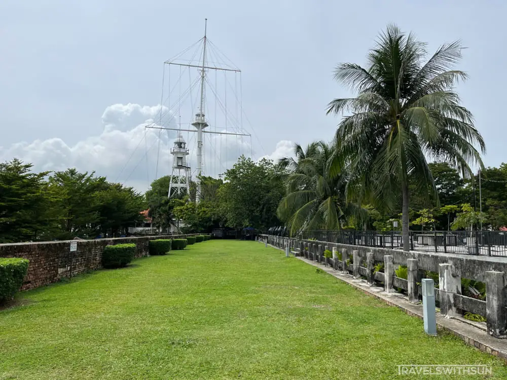 The Flagstaff And Lighthouse At Fort Cornwallis, Penang