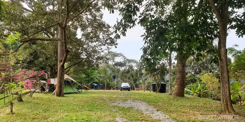 The Little Habitat Camping Site Is On A Slope At Bentong