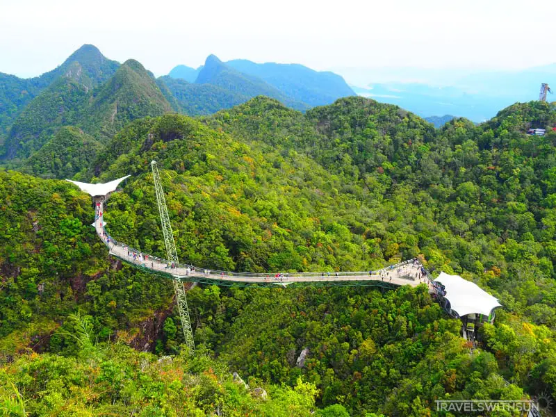 The Whole Langkawi Sky Bridge From Afar
