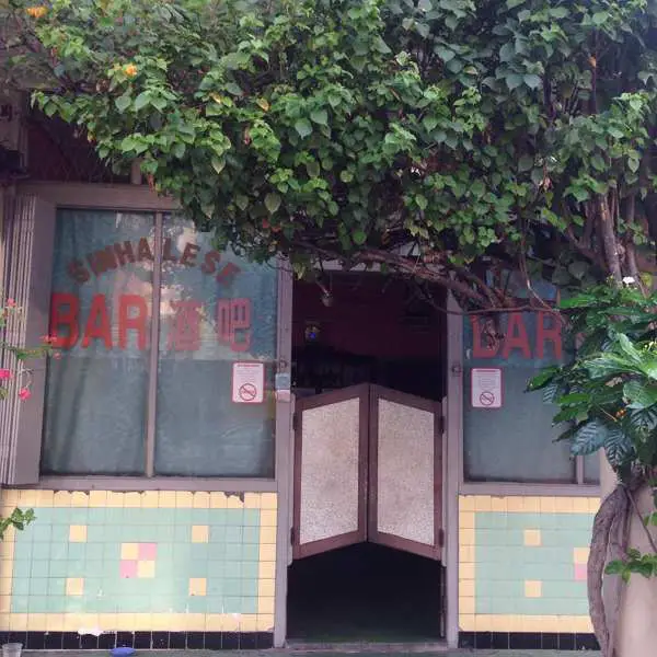 The entrance of Sinhalese Bar in Ipoh - photo credits to thataprilpang (Instagram)