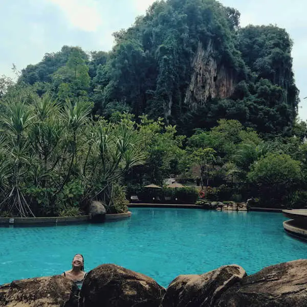 The pool at The Banjaran Hot Springs Retreat