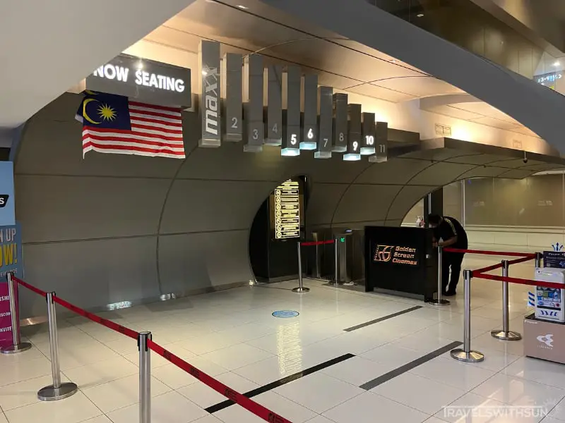 Ticket Barriers For GSC Cinema At Ipoh Parade Shopping Mall