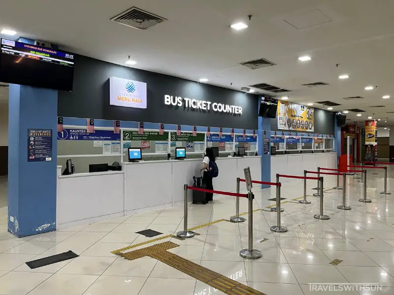 Ticket Counter At Ipoh Amanjaya Bus Terminal