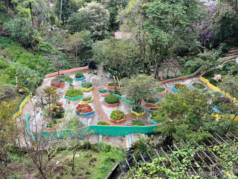 Top View Of The Gardens At Ee Feng Gu Bee Farm, Cameron Highlands