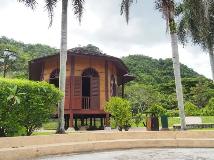 Traditional Malay Hut At Gunung Lang Recreational Park