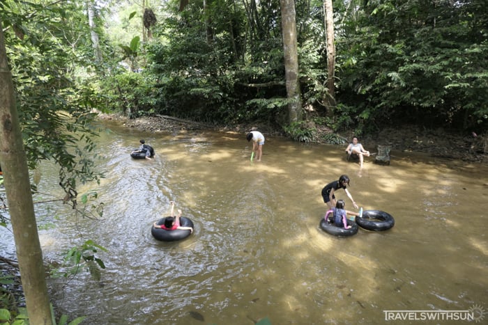 Tubing On The River At Hulu Tamu Eco Resort