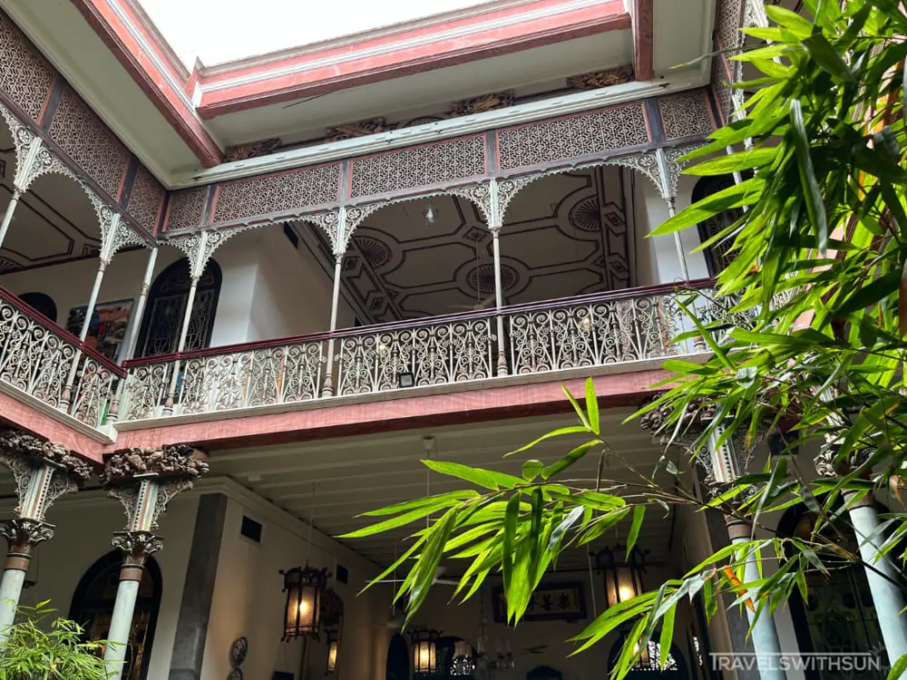 Upper Floor Seen From The Courtyard At The Blue Mansion