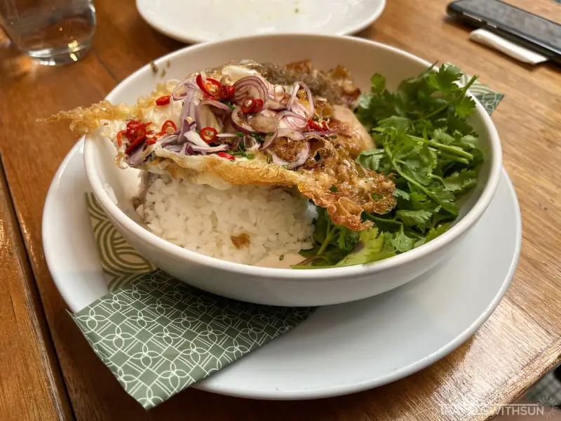 Vietnamese Rice Bowl (Chicken) At Plan B In Ipoh