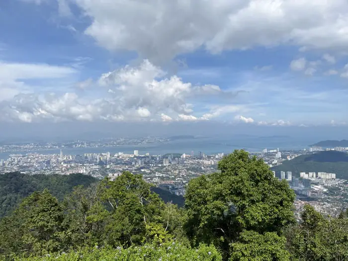 View Of Penang From Atop Penang Hill