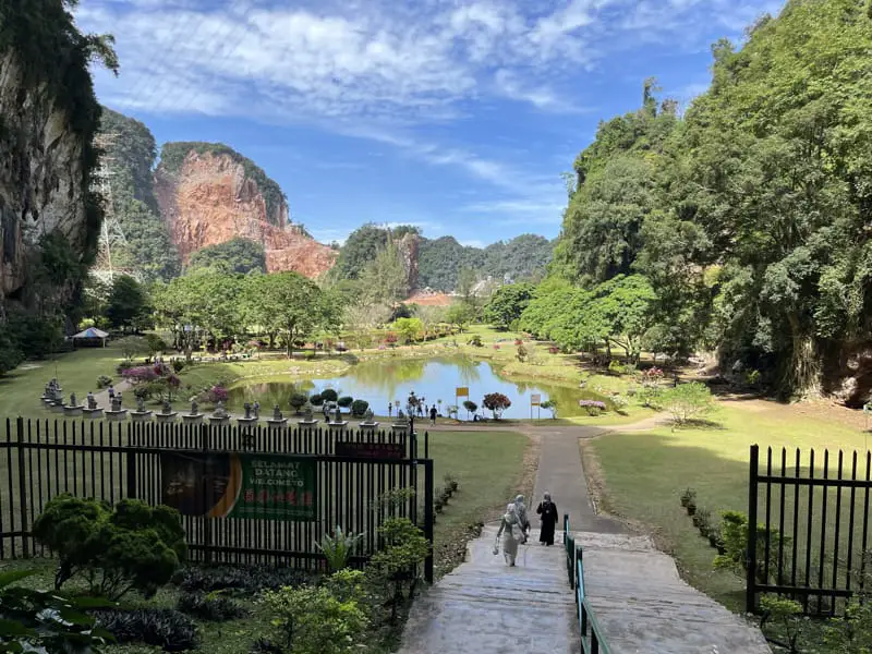 View Of The Zen Gardens At The Back Entrance Of Kek Lok Tong