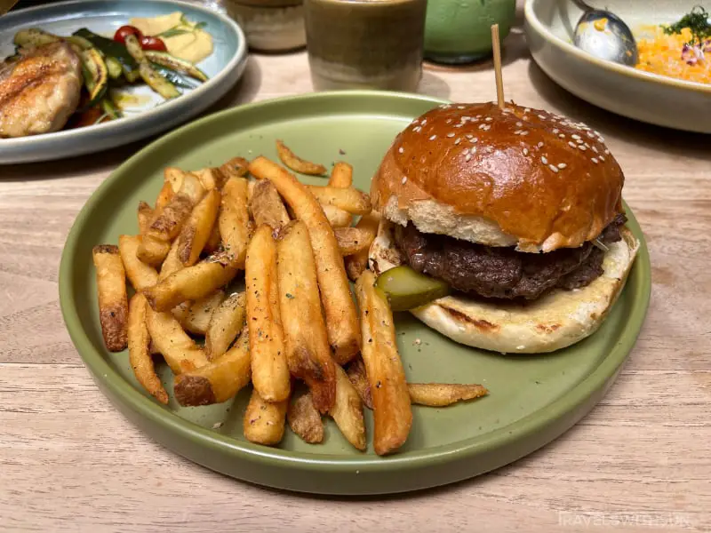 Wagyu Beef Burger And Fries At Tapestry KL