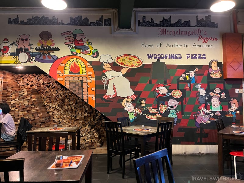 Wall Mural At MichelangelO's Pizzeria In Ipoh