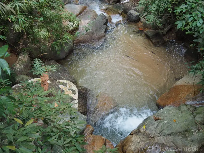 Waterfall At Penang Botanic Gardens