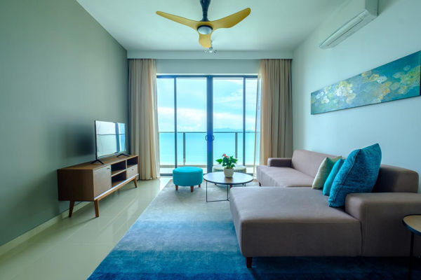 Welcoming Living Room At Tanjung Point Residences
