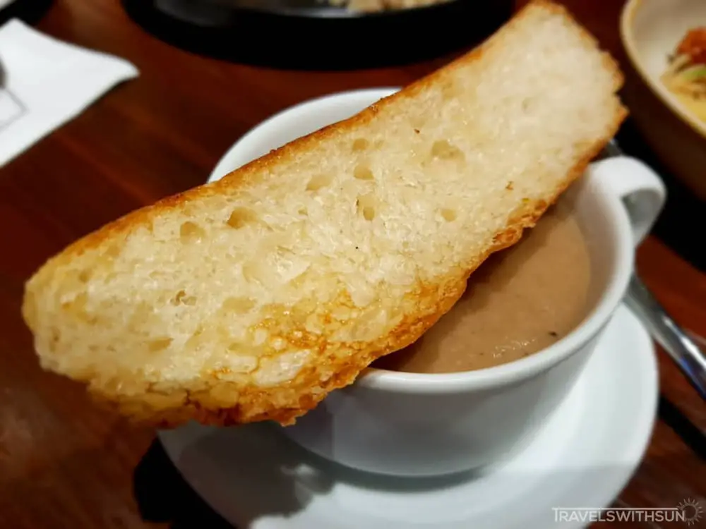 Wild Mushroom Soup With Toast At The Butcher’s Table In SS2, Petaling Jaya